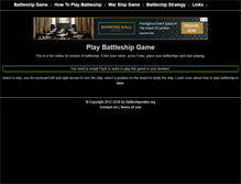 Tablet Screenshot of battleshiponline.org